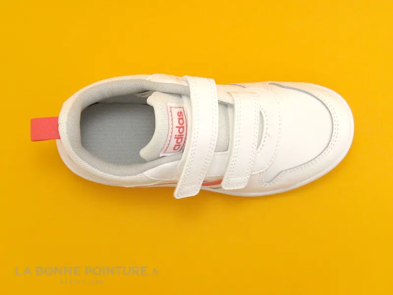 Achat chaussures Adidas Enfant Basket, vente Adidas TENSAURUS C Blanc Rose - Basket velcro Fille