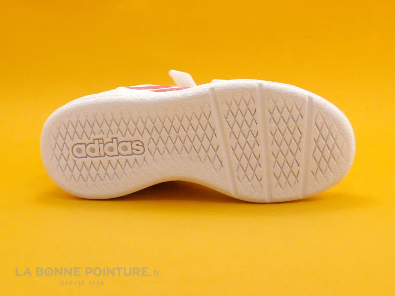 Achat chaussures Adidas Enfant Basket, vente Adidas TENSAURUS C Blanc Rose - Basket velcro Fille