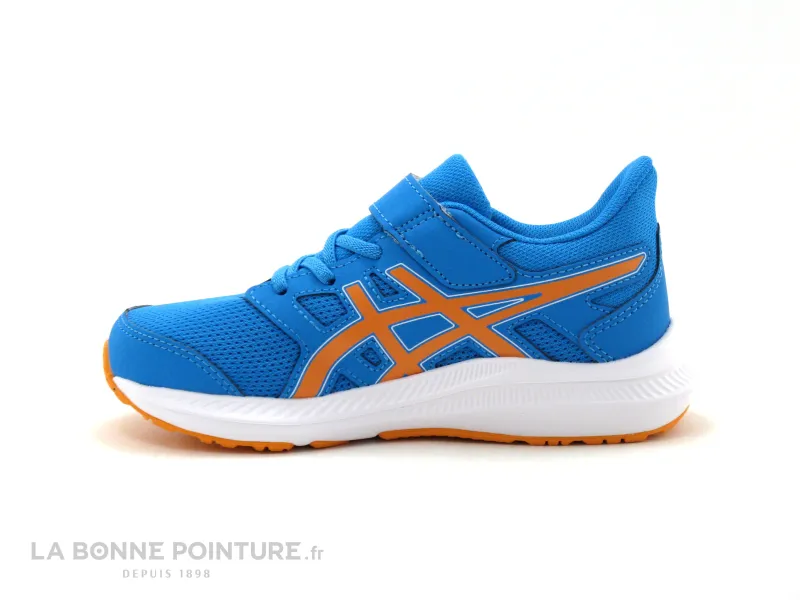 Achat chaussures Asics Enfant Basket, vente Asics JOLT 4 PS 1014A299 400 Island Blue - Sun peach - Basket bleue