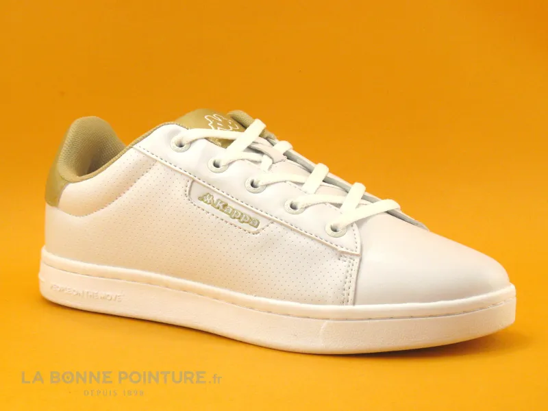 Achat chaussures Kappa Junior Basket ville, vente Kappa TCHOURI Lace Perfo white gold - 3117M3W - Basket