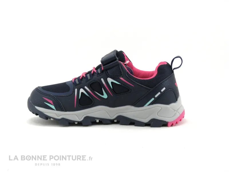 Achat chaussures LICO Enfant Basket, vente Lico ALLEN VS Basket fille bleu marine et rose