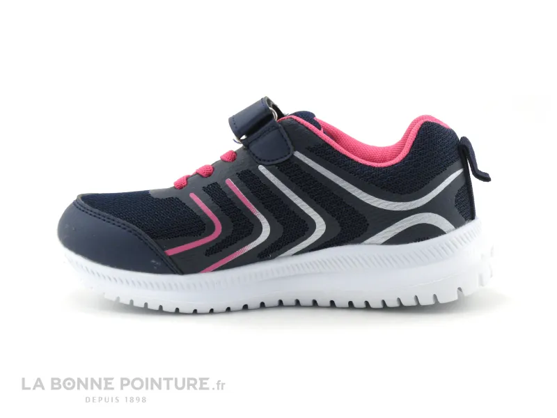 Achat chaussures Run Away Enfant Basket, vente Run Away FAUSTIN Marine - Rose - Basket fille