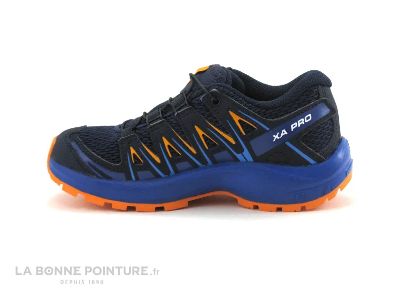 Achat chaussures Salomon Enfant Basket, vente Salomon XA PRO 3DJ Bleu marine Orange - Basket rando enfant