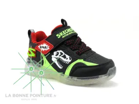 Achat chaussures Skechers Bébé Basket, vente Skechers SKECH-SAURUS Lights 401521N Dino Glow - Basket leds