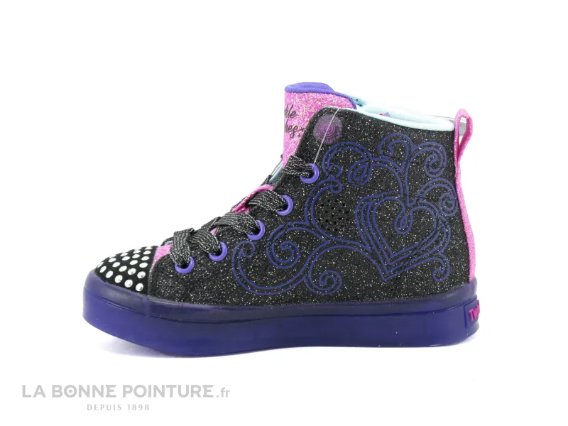 Achat chaussures Skechers Enfant Basket, vente Skechers 314350L TWI-LITES 2-0 Twinkle wishes - Papillon - Basket Fille