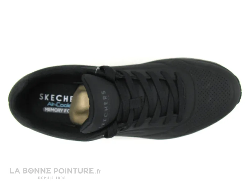 Achat chaussures Skechers Homme Basket, vente Skechers 52428 Uno stand on air Black - Basket noire Homme