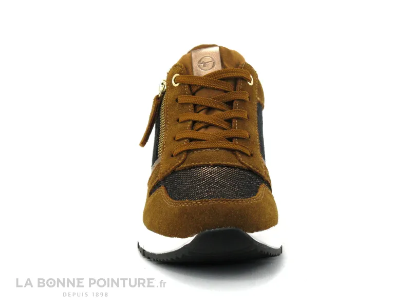 Achat chaussures Tamaris Femme Basket, vente Tamaris 1-23702-25 cognac comb - Basket compensee