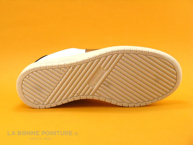 Achat chaussures Victoria Femme Basket, vente Victoria 129103 Platino - Basket blanche - Semelle compensee