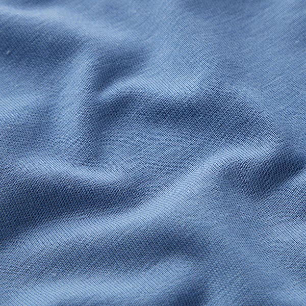 Bambou Jersey viscose Uni – bleu acier