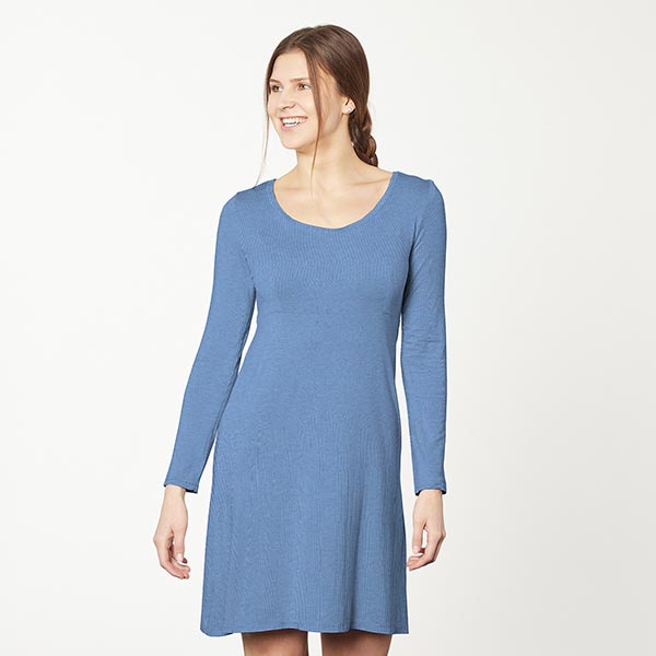 Bambou Jersey viscose Uni – bleu acier