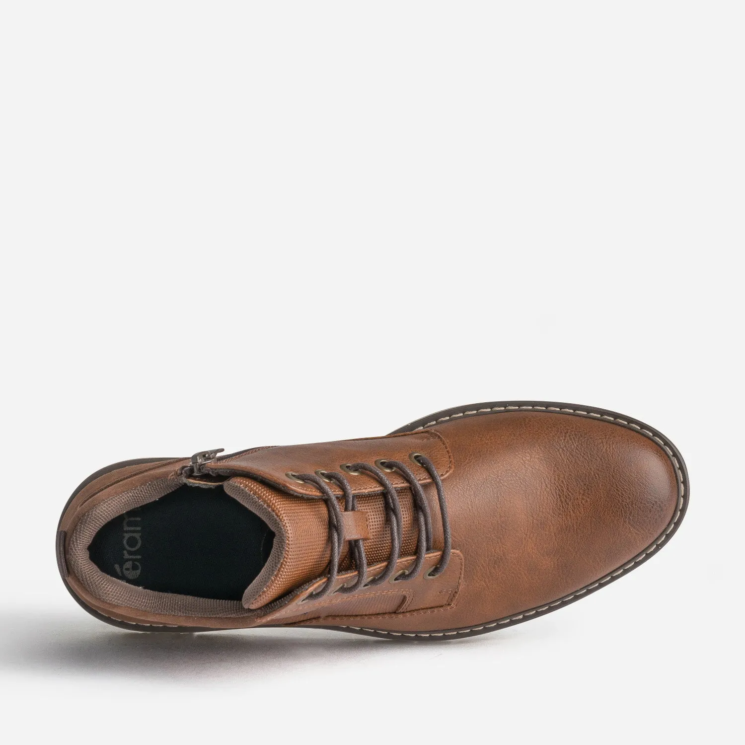 Basket cognac et marron - Boots Homme | ERAM