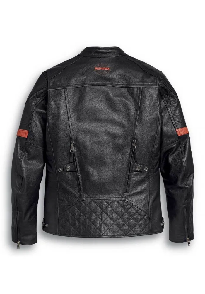 Blouson Harley-Davidson Hommes Vanocker Waterproof Triple Vent en cuir 98000-20VM