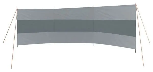 Bo-Camp Brise-vent avec poutres Popular 500x140 cm Gris et anthracite