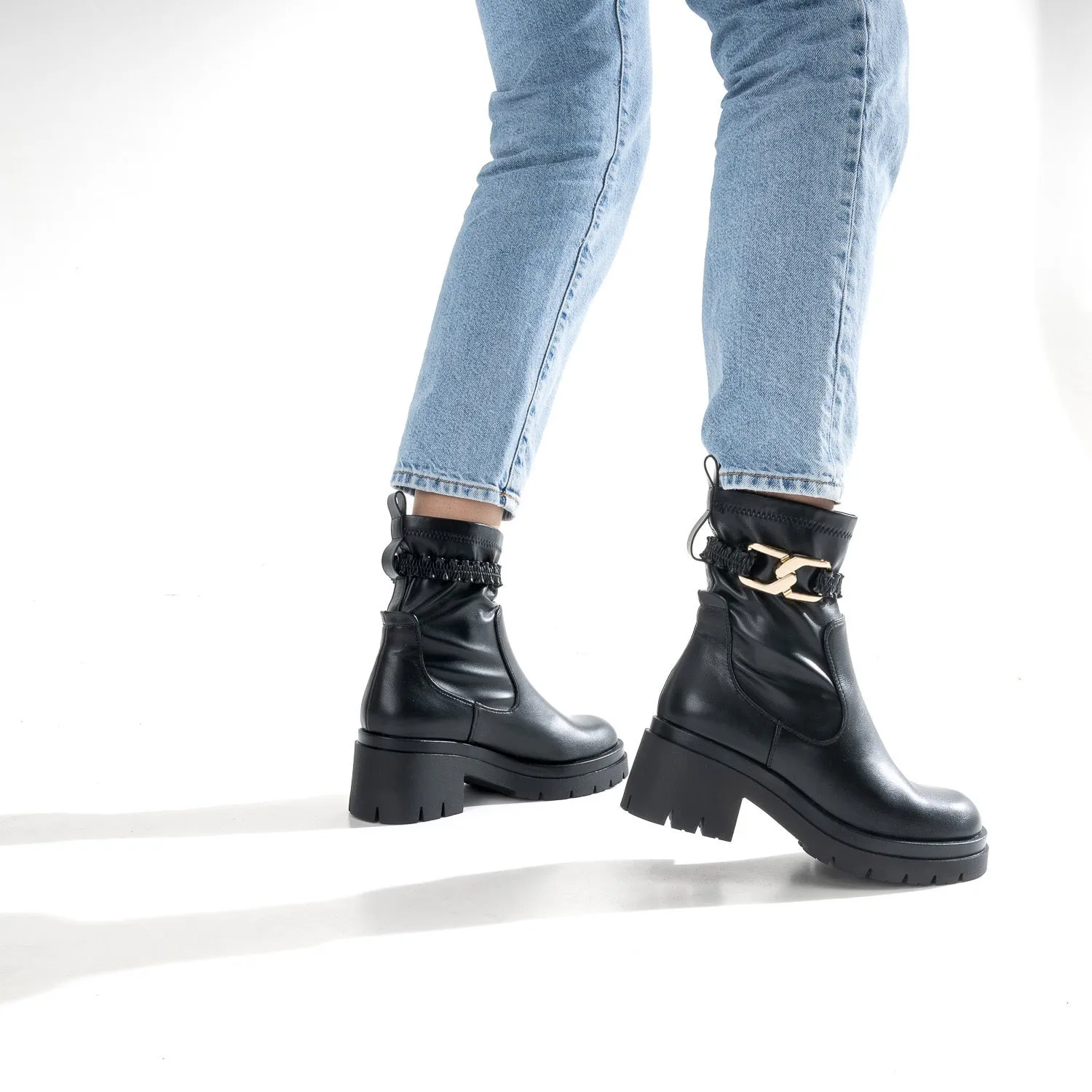 Boots TEXTO noir avec bride amovible - Boots / bottines Femme | ERAM