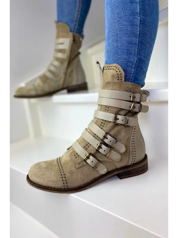 Bottines M112M8 Camoscio Sughero - Semerdjian