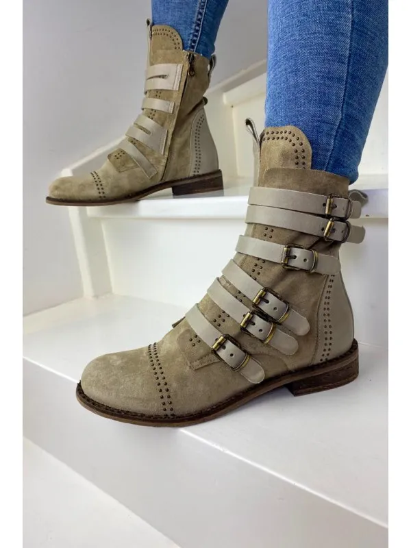 Bottines M112M8 Camoscio Sughero - Semerdjian