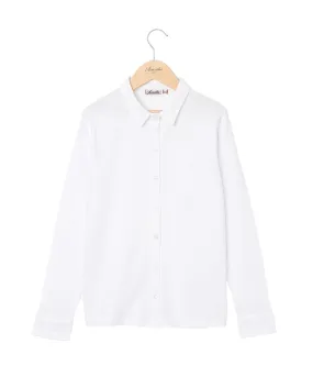 Chemisier jersey coton blanc