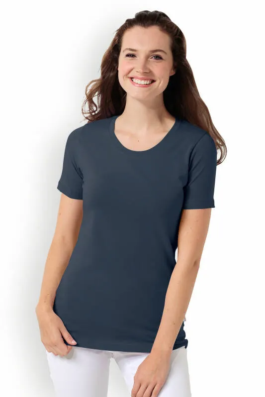 CORE T-shirt Femme - Encolure ronde bleu navy