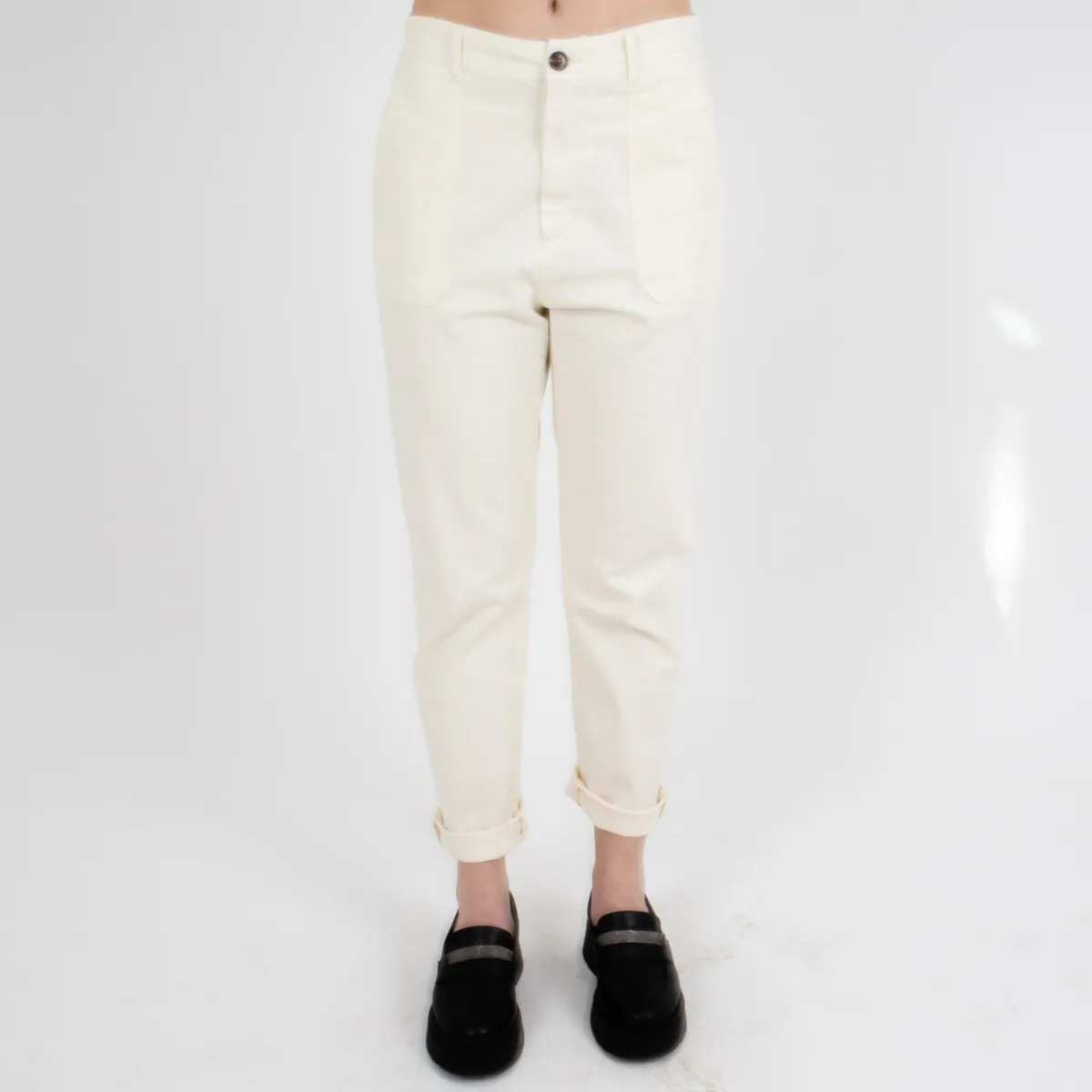 Hod Paris Pantalon uni en coton Vanity - ÉTÉ 2024