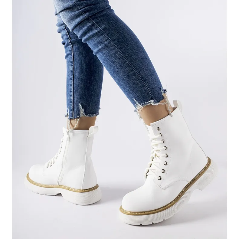 Inna Bottines Benvenuto classiques blanches