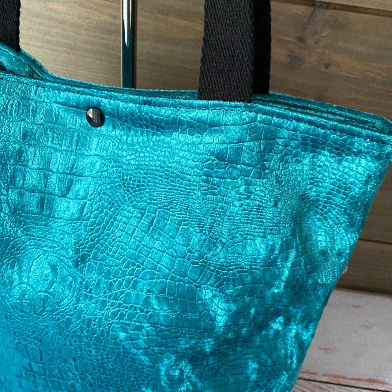 Le Tote Bag Velours Turquoise - Mayem