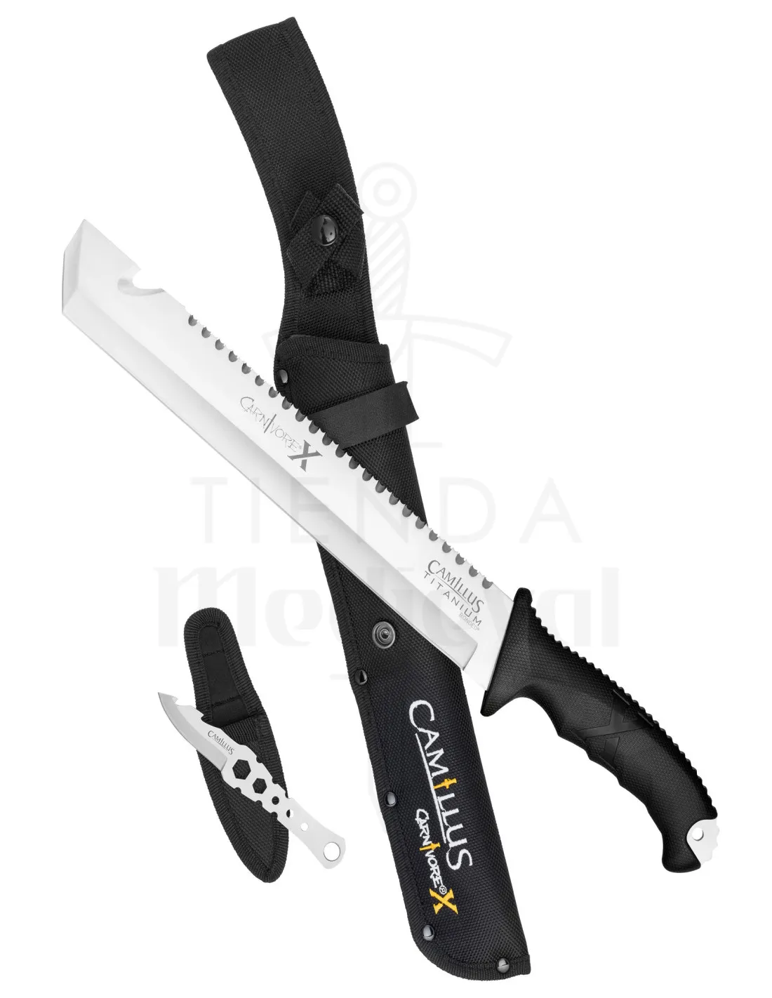 Machette coupe-canne tactique noire Camillus modèle CARNIVORE ⚔️ Boutique Épées