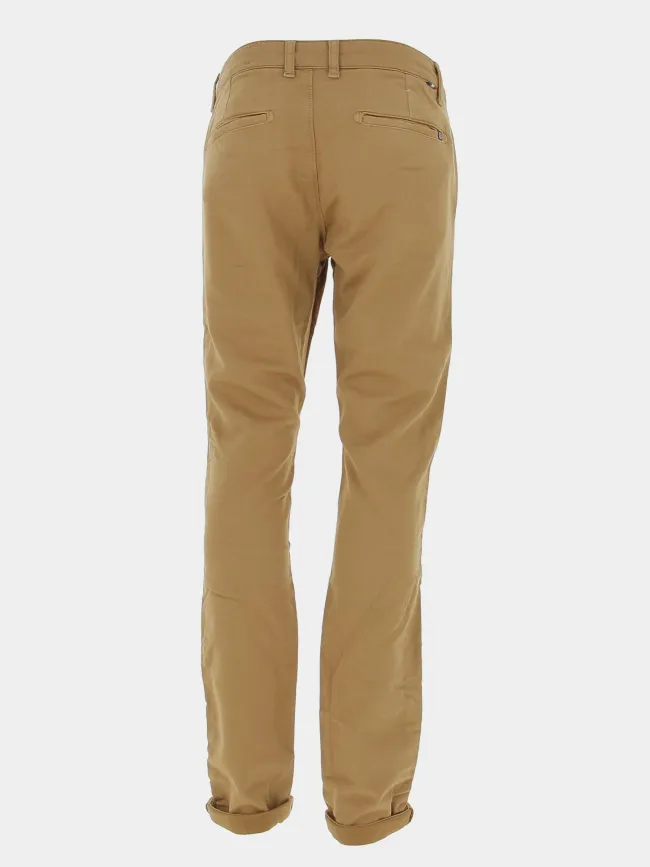 Pantalon chino jogg jurt marron homme - Le Temps Des Cerises | wimod