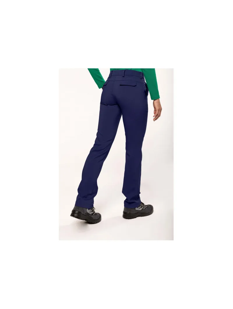 Pantalon de golf femme déperlant et léger bleu marine