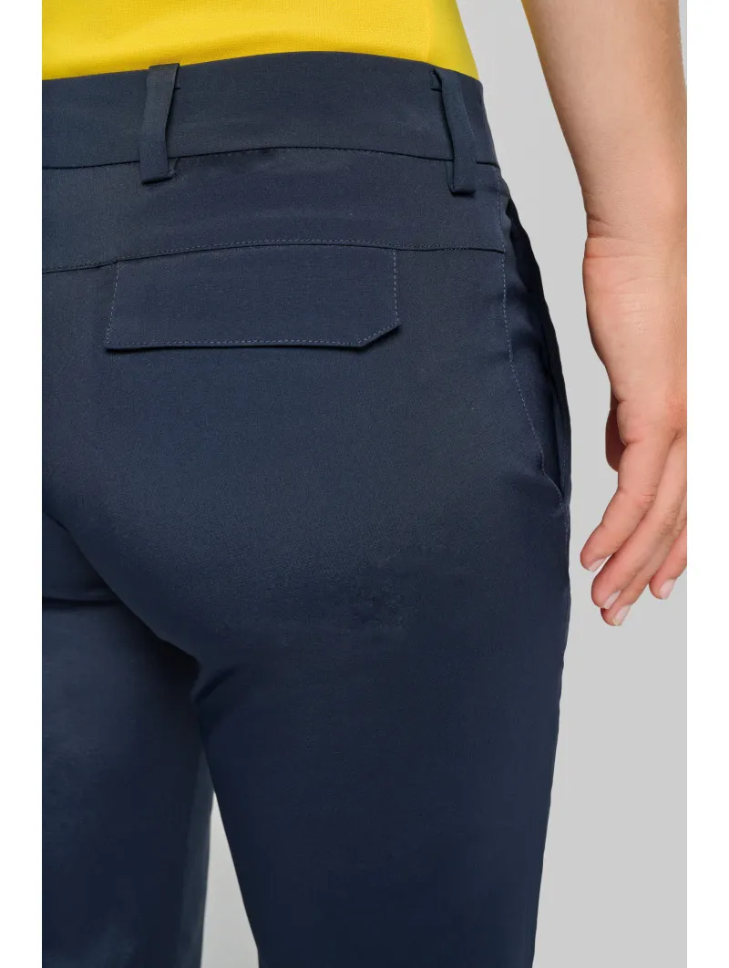 Pantalon de golf femme déperlant et léger bleu marine