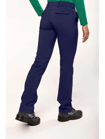 Pantalon de golf femme déperlant et léger bleu marine