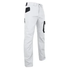 Pantalon de peintre blanc pas cher résistant multipoches| LMA FACADE