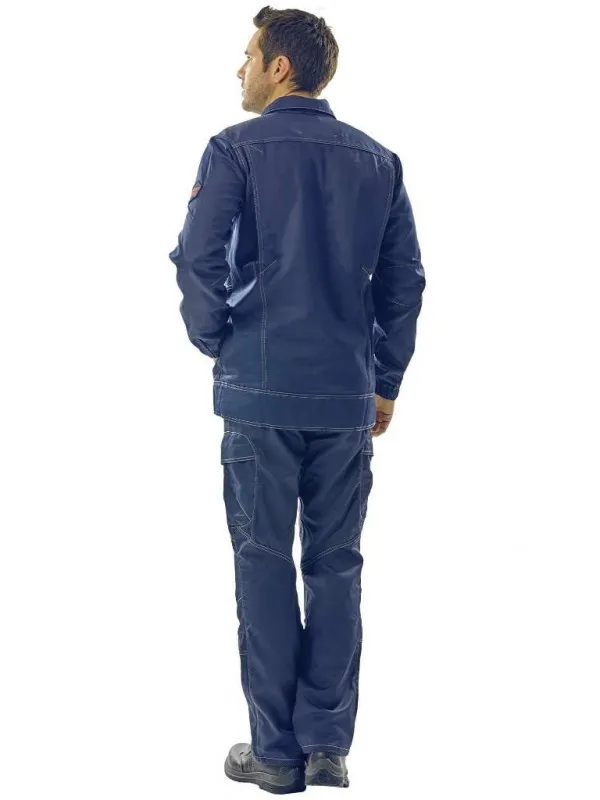 Pantalon de travail ergonomique multirisques bleu marine aetius