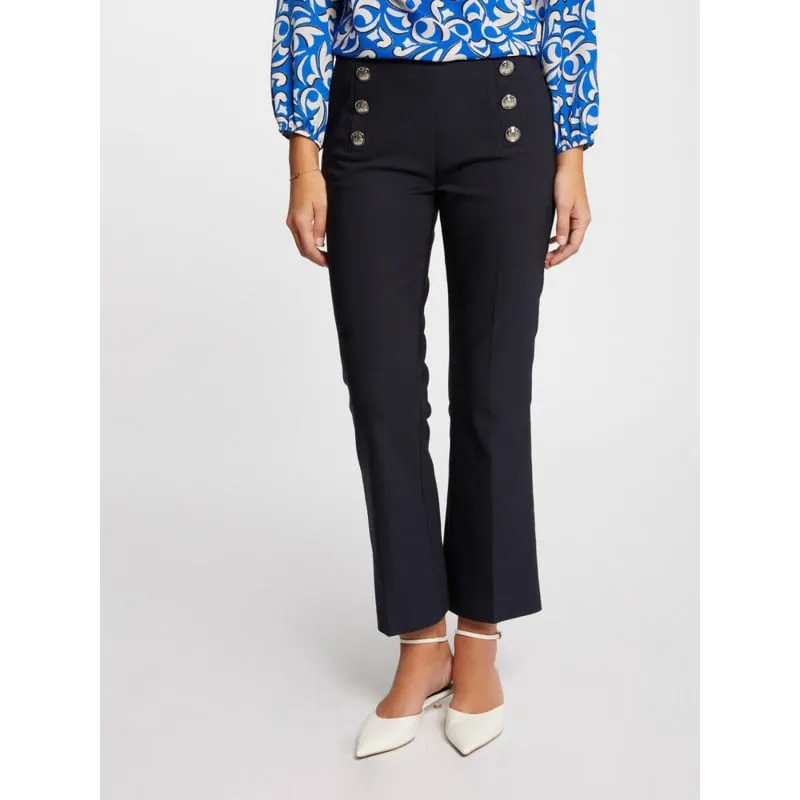 Pantalon droit taca bleu marine femme - Morgan | wimod