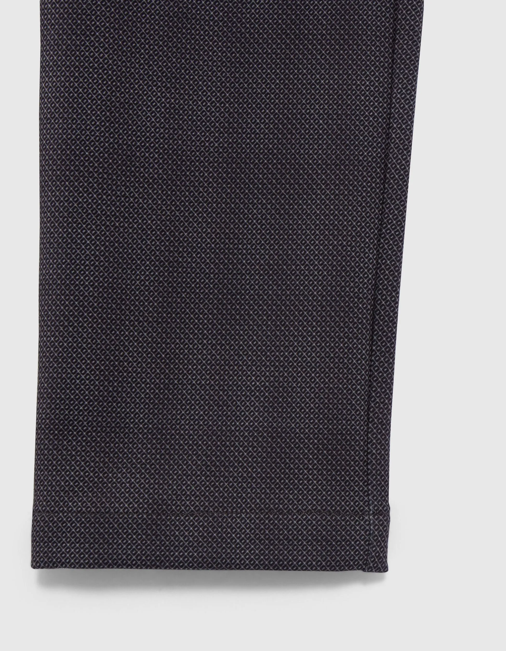 Pantalon noir maille motif minimaliste garçon