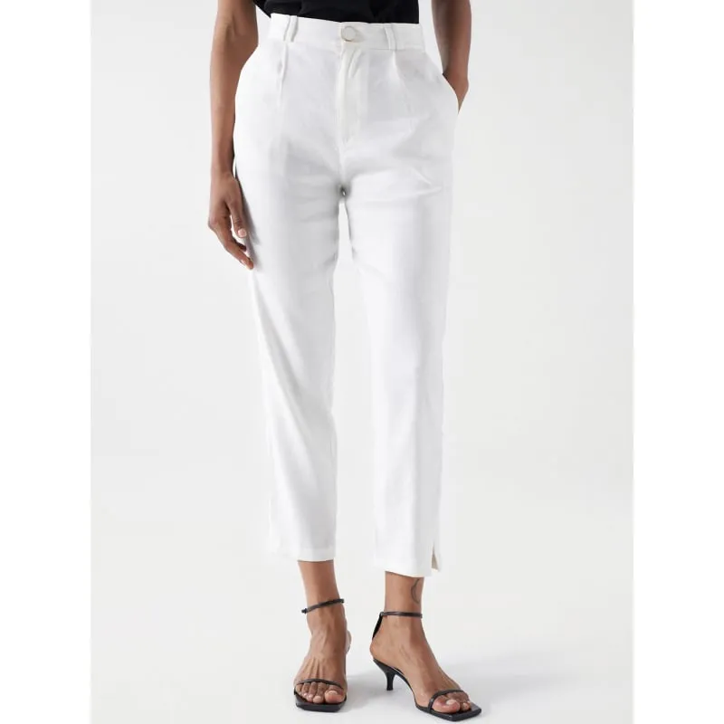 Pantalon slim dyli kaki femme - Le Temps Des Cerises | wimod