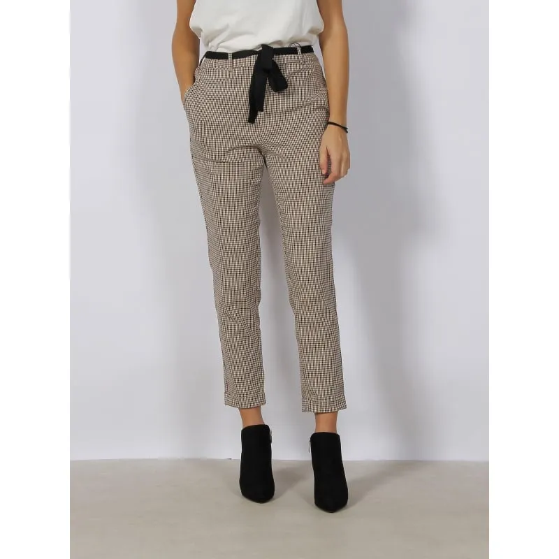 Pantalon tapered punto bleu marine femme - Tommy Hilfiger | wimod