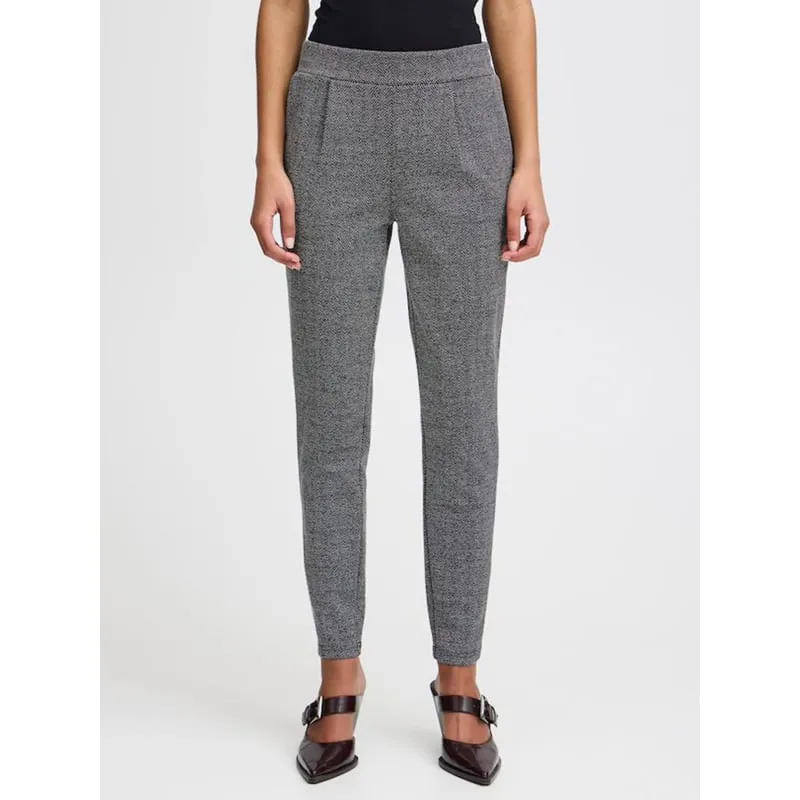 Pantalon tapered punto bleu marine femme - Tommy Hilfiger | wimod