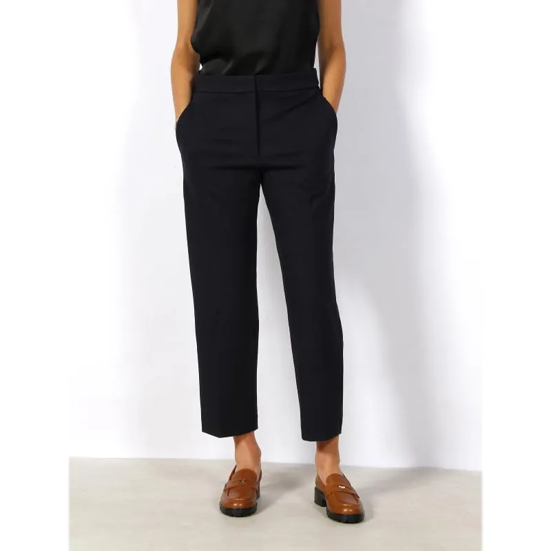 Pantalon tapered punto bleu marine femme - Tommy Hilfiger | wimod