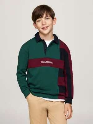 Polo coupe standard colour-block | Vert | Tommy Hilfiger