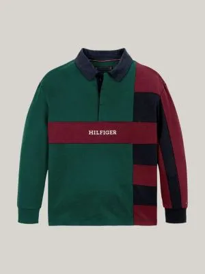 Polo coupe standard colour-block | Vert | Tommy Hilfiger