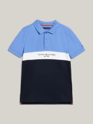 Polo coupe standard TH Established | Bleu | Tommy Hilfiger