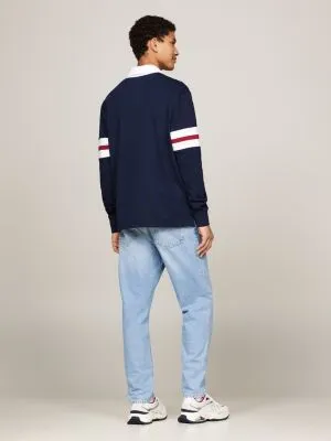 Polo de rugby coupe casual Varsity | Bleu | Tommy Hilfiger