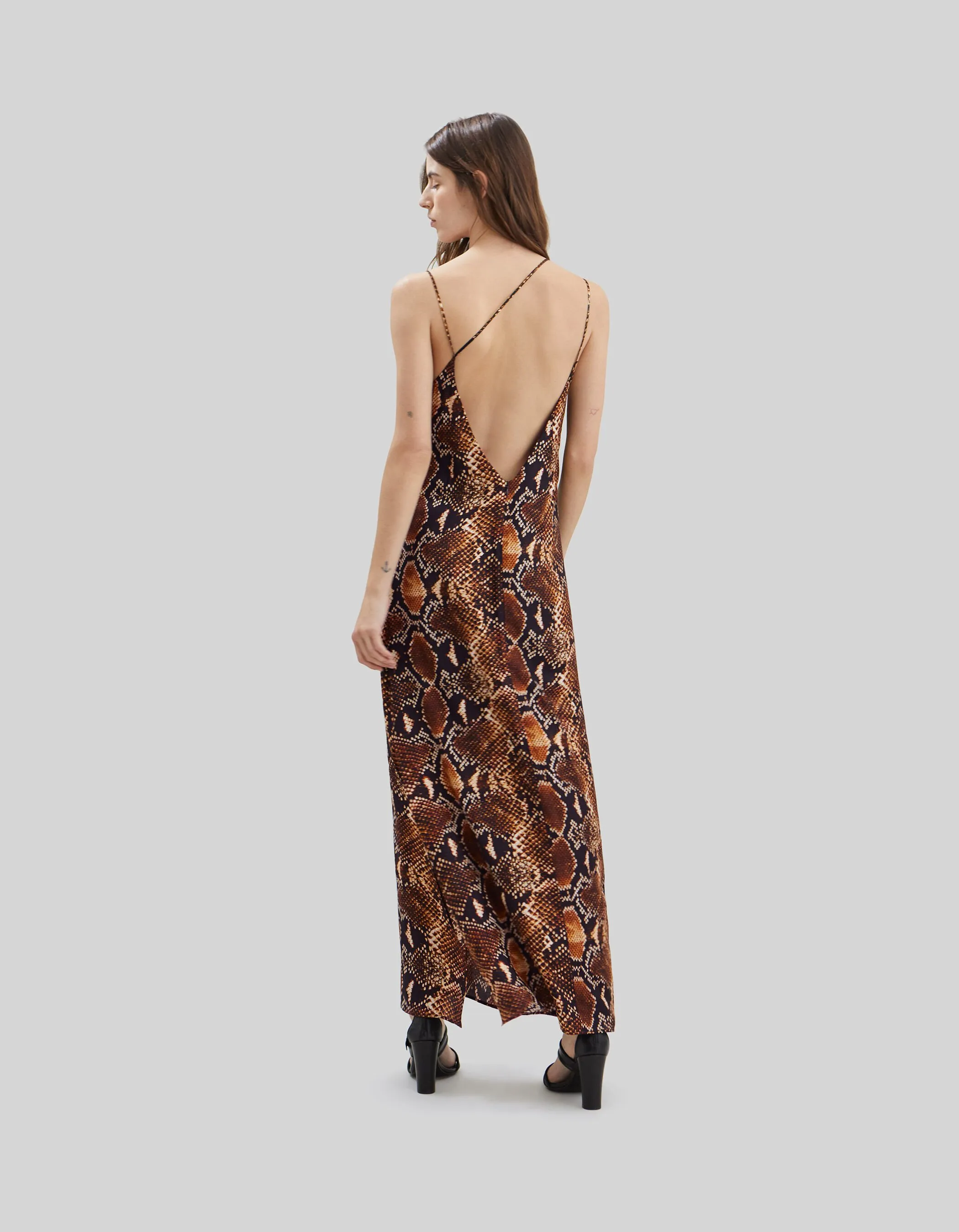 Pure Edition-Robe longue imprimé python rock Femme