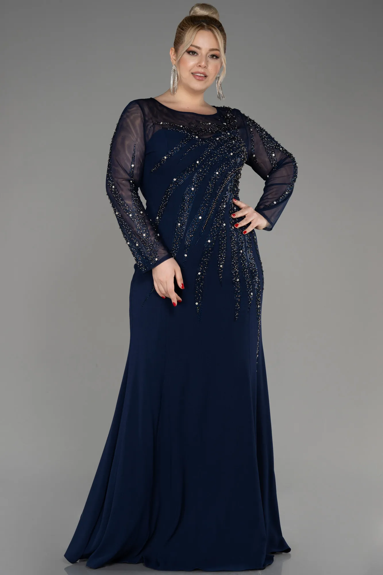 Robe De Soirée Grande Taille Longue Émeraude ABU3928