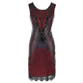 Robe Gatsby Courte Rouge et Noire