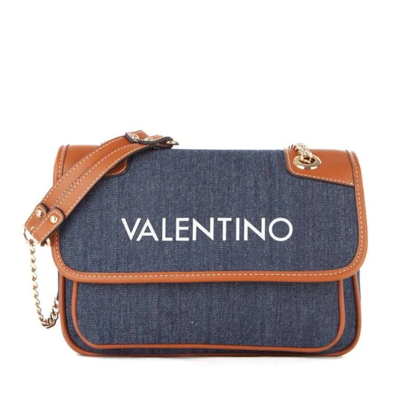 Sac bandoulière Valentino Leith Re toile denim VBS7QH04D