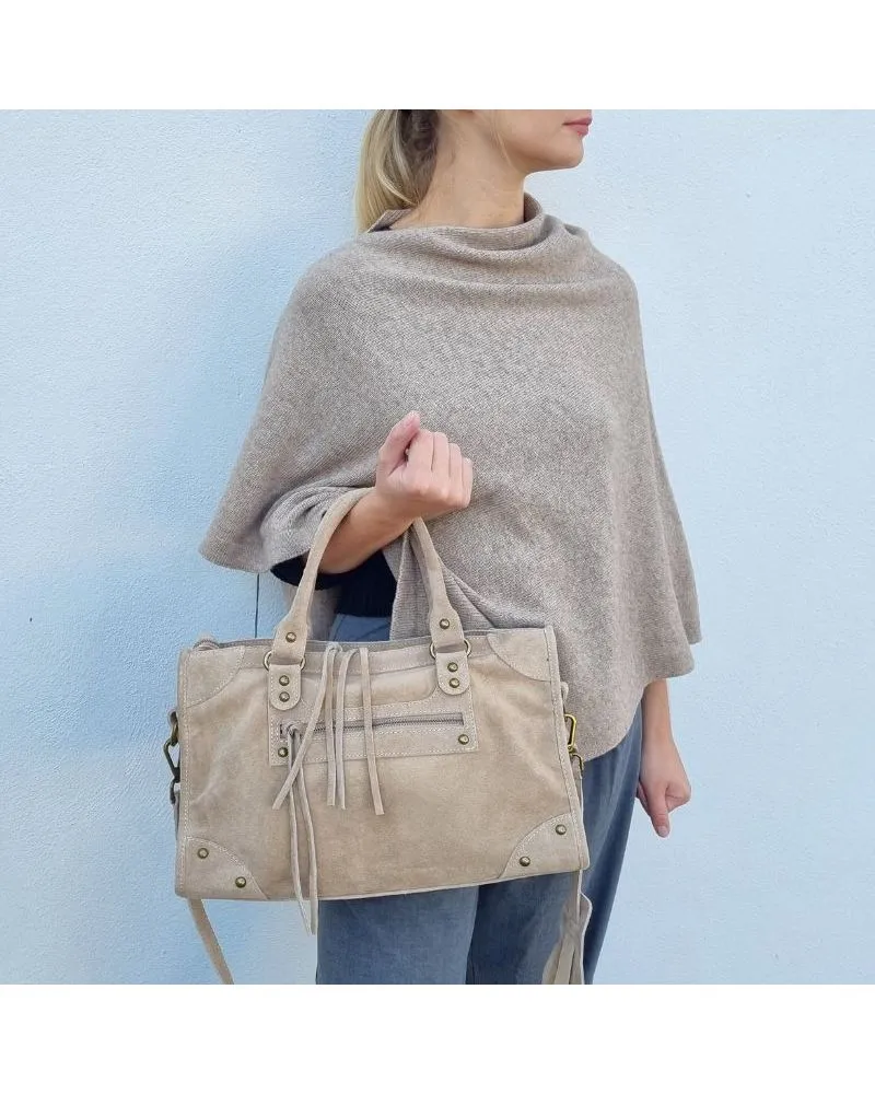 Sac Ciara daim beige | Made in Italy | Zosha Collection