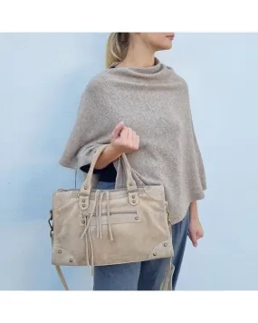 Sac Ciara daim beige | Made in Italy | Zosha Collection