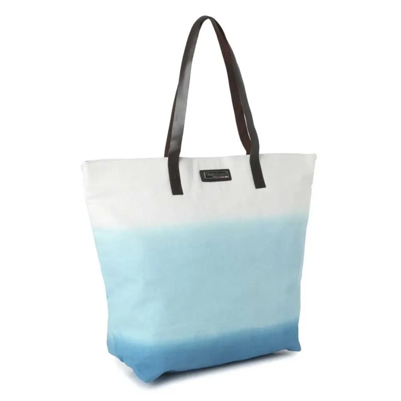 Sac shopping LES TROPEZIENNES "Haïti" bleu | Planetebag.com