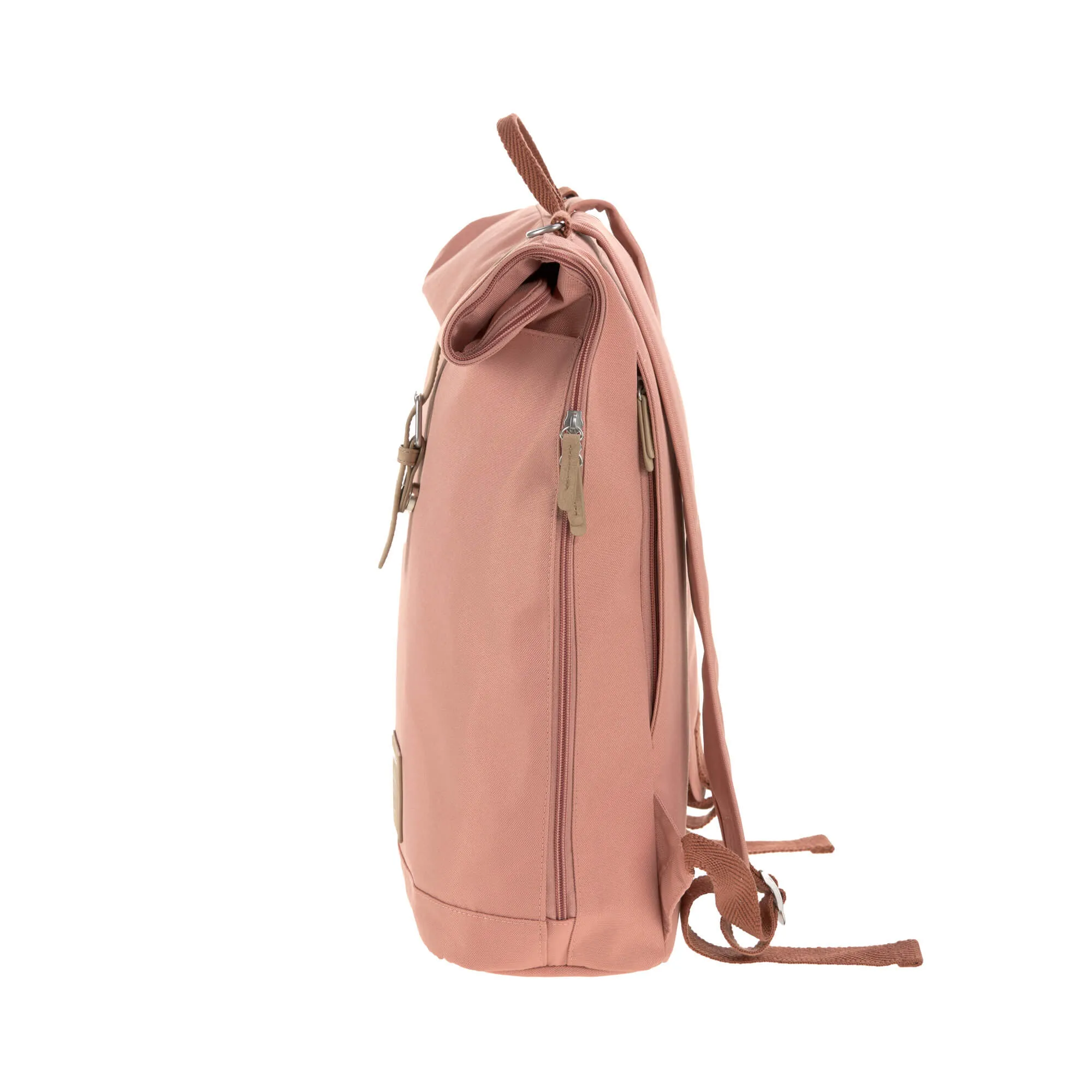 Sac à dos à langer Rolltop, cannelle | Lässig